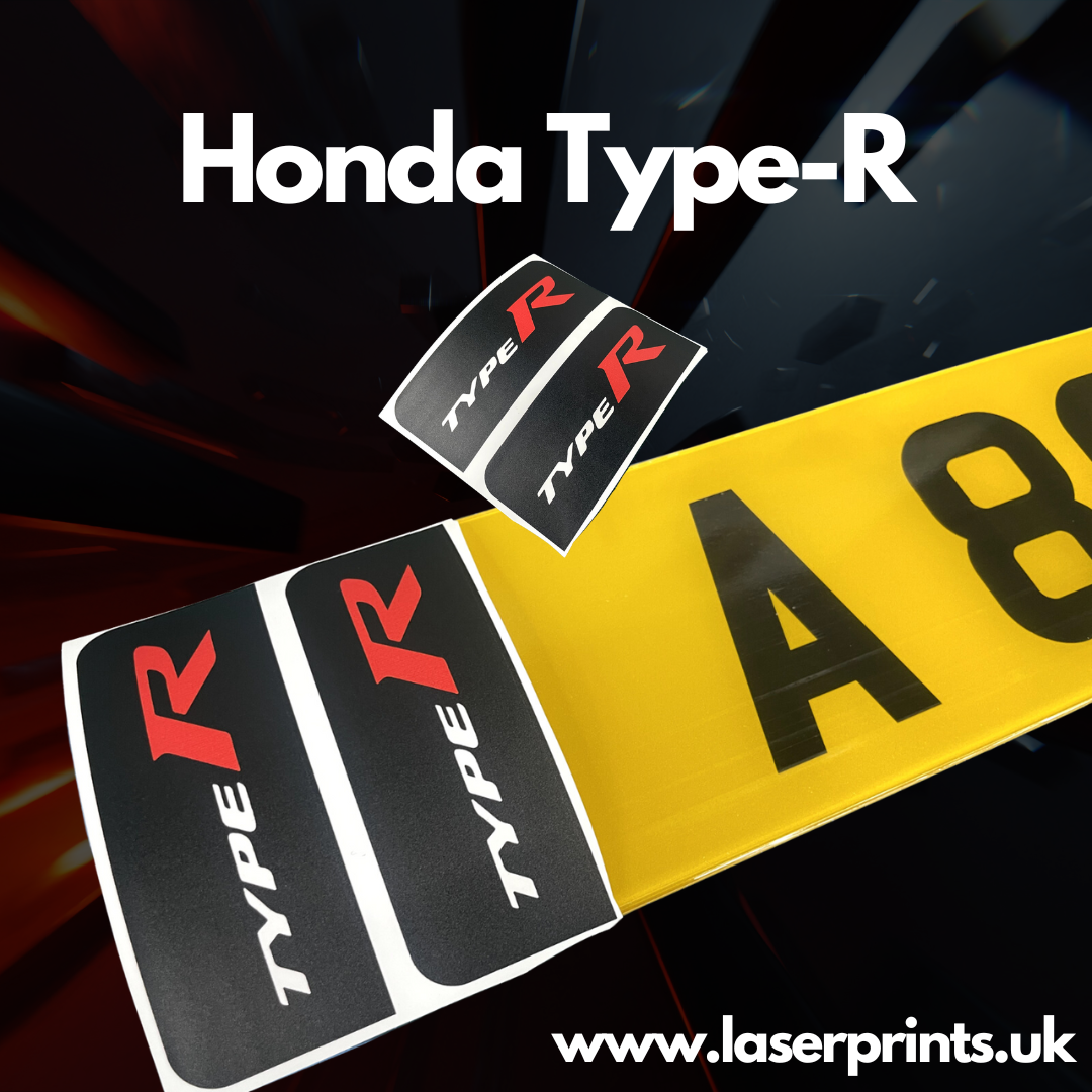 Adhesive Number Plate Sticker Badges