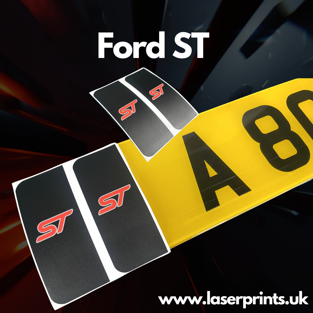 Adhesive Number Plate Sticker Badges