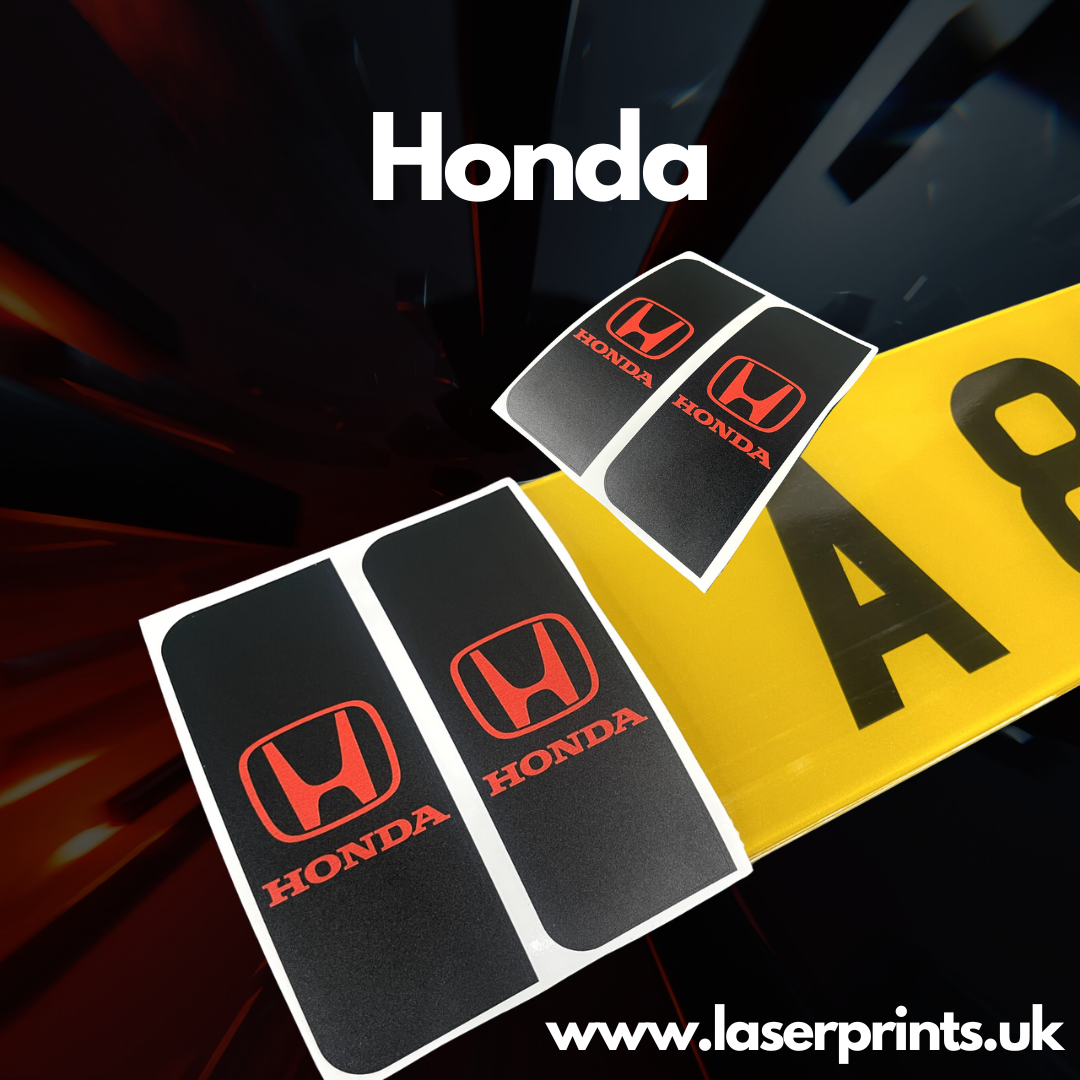 Adhesive Number Plate Sticker Badges