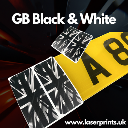 Adhesive Number Plate Sticker Badges