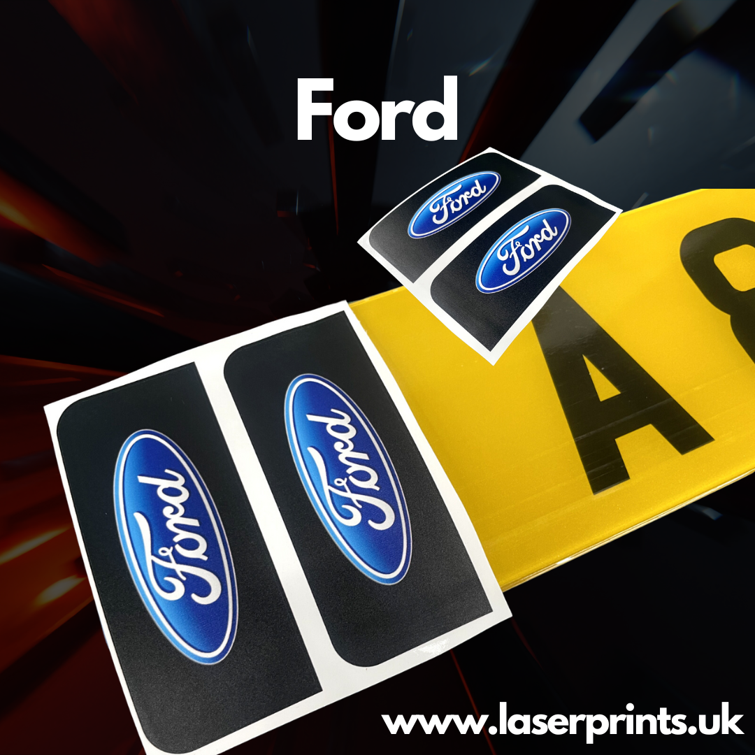 Adhesive Number Plate Sticker Badges