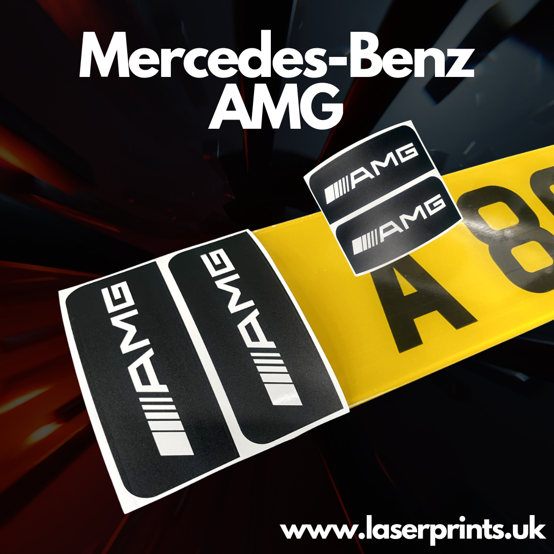 Adhesive Number Plate Sticker Badges