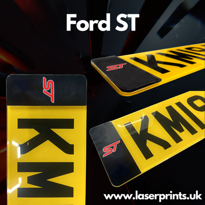 4D Number Plate Badges