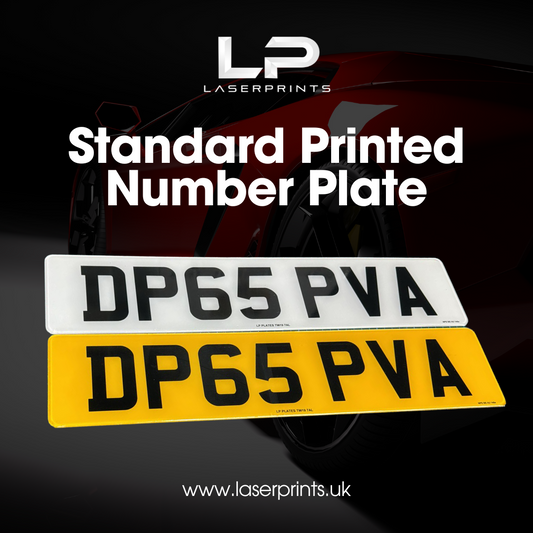 Printed Standard Number Plate