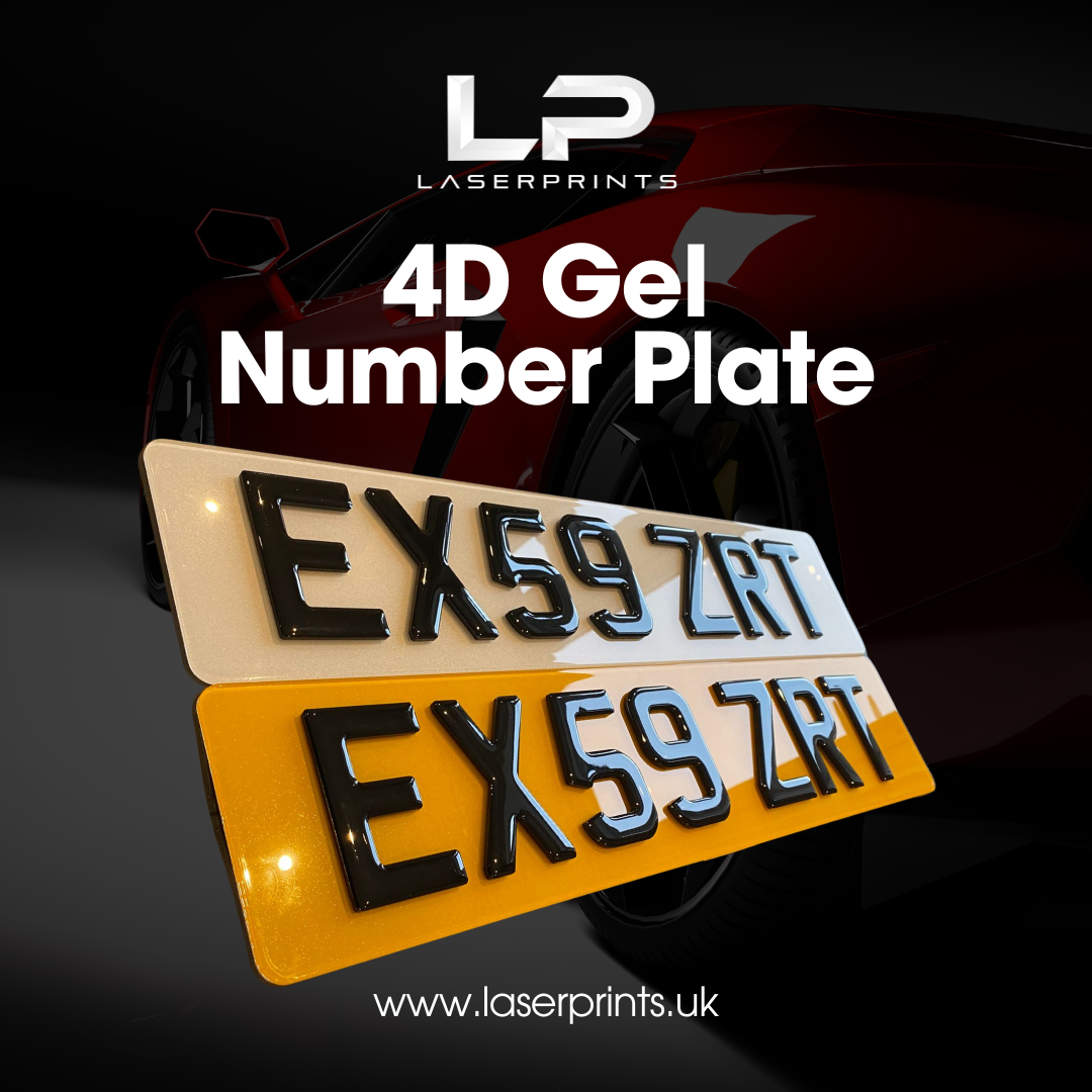 4D Gel Number Plate