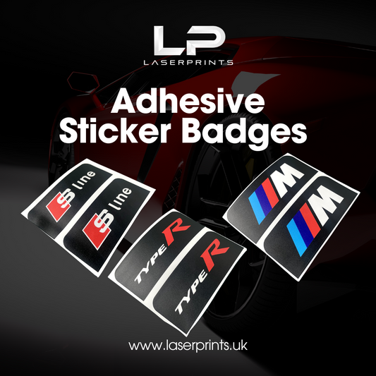 Adhesive Number Plate Sticker Badges