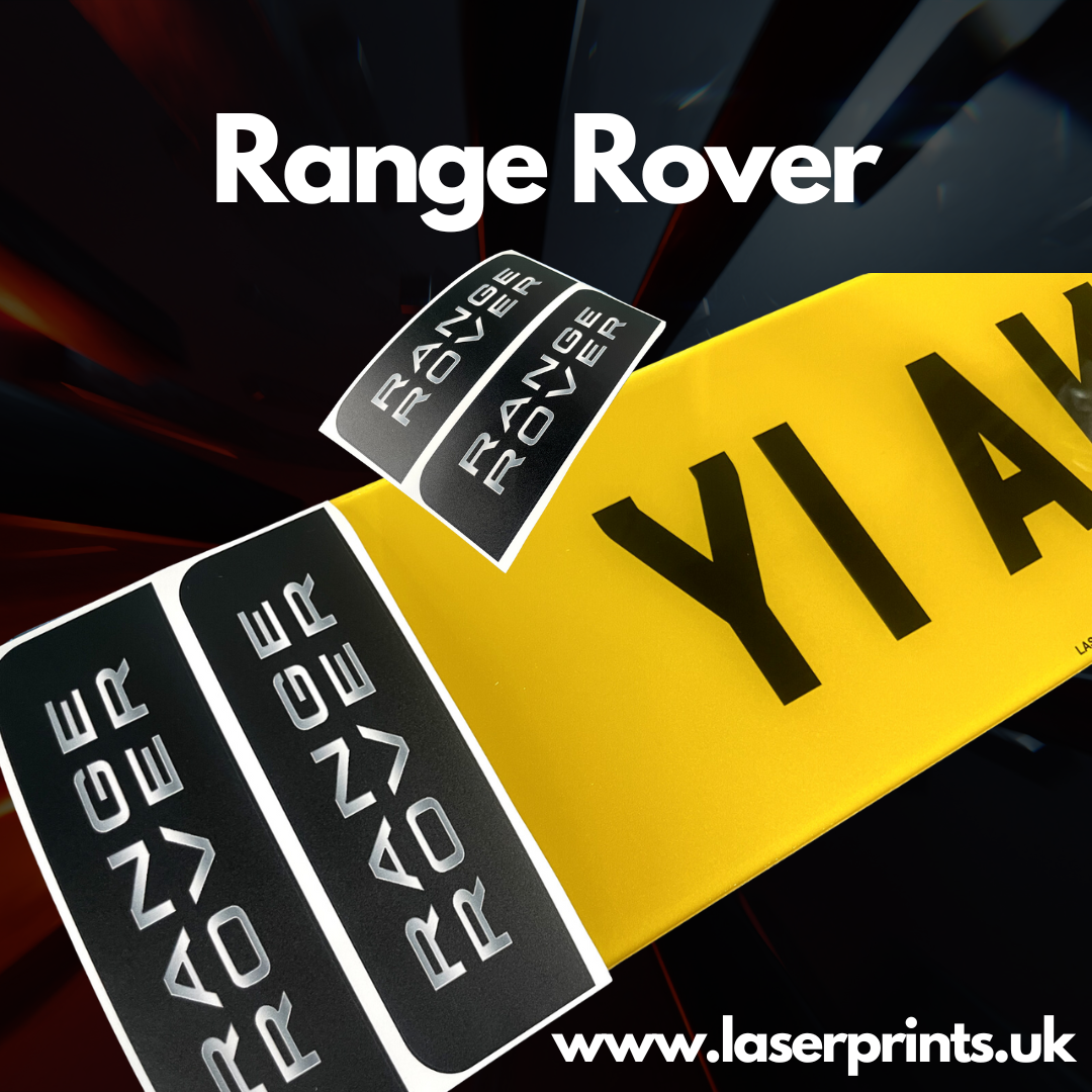 Adhesive Number Plate Sticker Badges