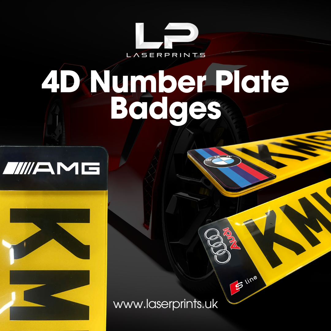 4D Number Plate Badges