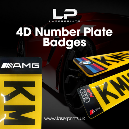 4D Number Plate Badges